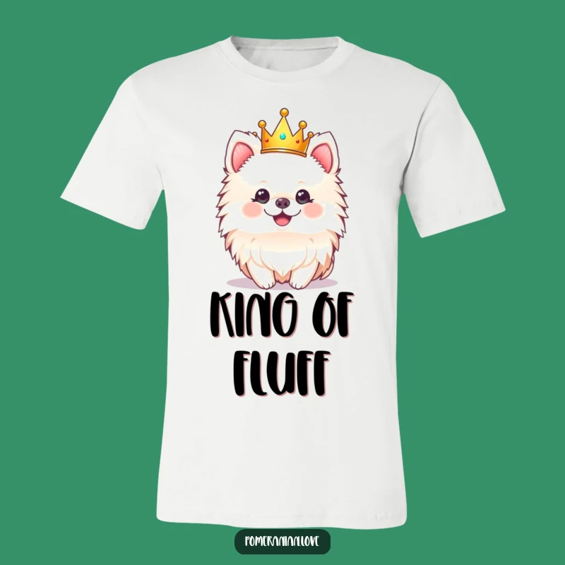 Funny Pomeranian Crown T-Shirt - Regal & Hilarious Doggo Gift