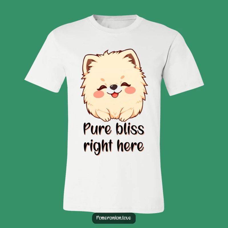 Funny Pomeranian Head Scratch T-Shirt: Wear Your Love for Fluffy Pups