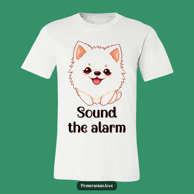 Funny Playful Pomeranian Bark T-Shirt: Hear the Joyful Yap!