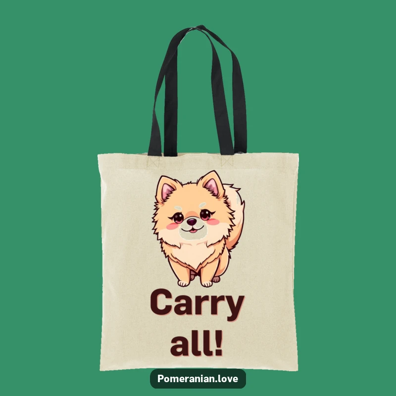 Funny Alert Pomeranian Tote Bag - Spacious & Watchful Accessory Gift