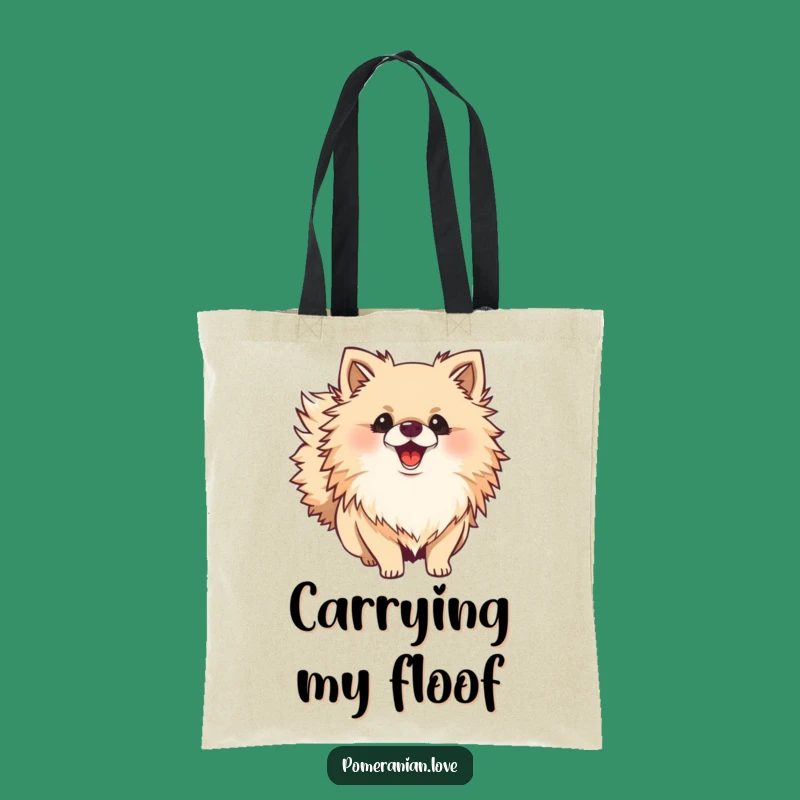 Funny Pomeranian Wagging Tail Tote Bag: Carry Your Essentials with Joy