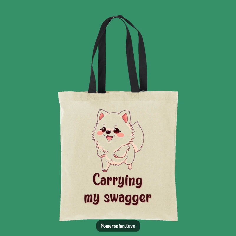 Funny Confident Pomeranian Tote - Stylish & Hilarious Dog Bag
