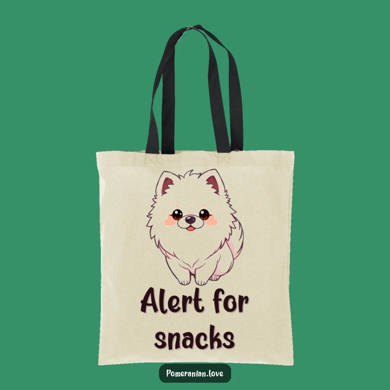 Funny Alert Pomeranian Tote Bag - Watchful Dog Bag - Keen Gift