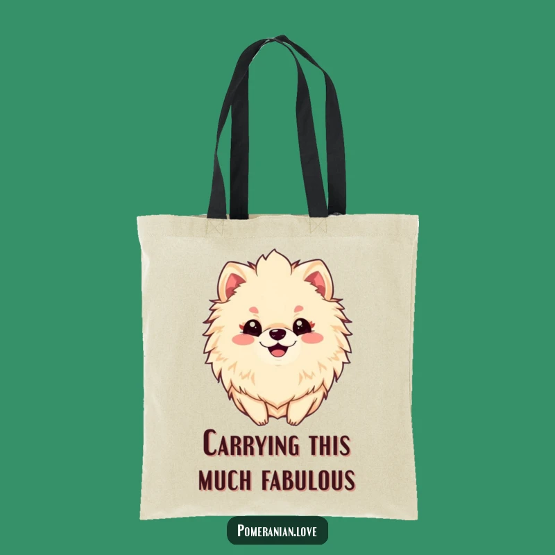 Funny Pomeranian Mane Tote Bag: Carry Your Fluffy Friend's Charm Everywhere!