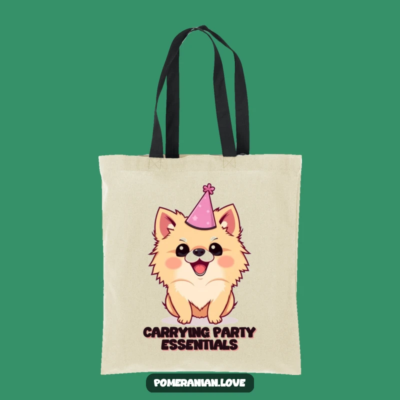 Funny Pomeranian Party Tote Bag: Carry Your Fun in Style!