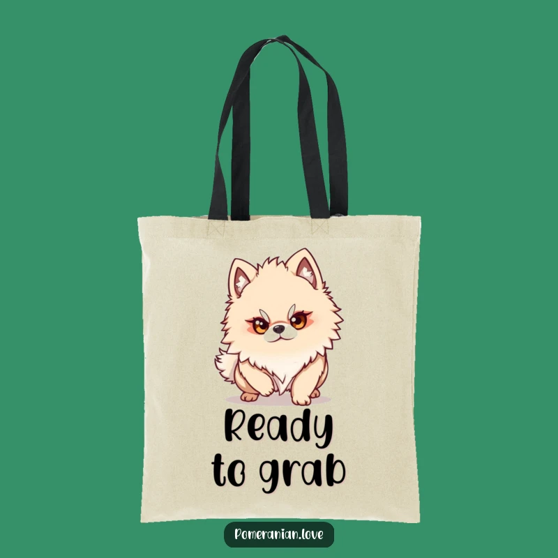 Funny Pomeranian Pounce Tote Bag - Carry Your Determination!