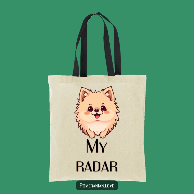 Funny Pomeranian Tote Bag: Curious Dog, Spacious Bag for Cute Gifts