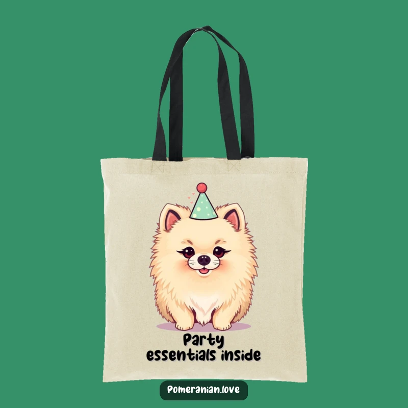 Funny Pomeranian Party Tote Bag - Festive Dog Accessory